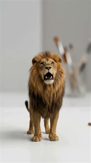 The way this paint transforms is unreal (Watch till the Gorilla) #asmranimals #oddlysatisfyingasmr