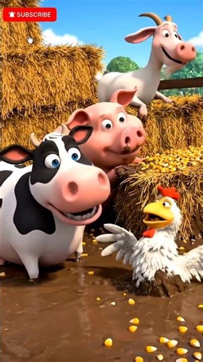 The Funniest Cow on the Farm | 3D Animation for Kids #cowvideos #cow #aicowvideo #aistory #cowshot
