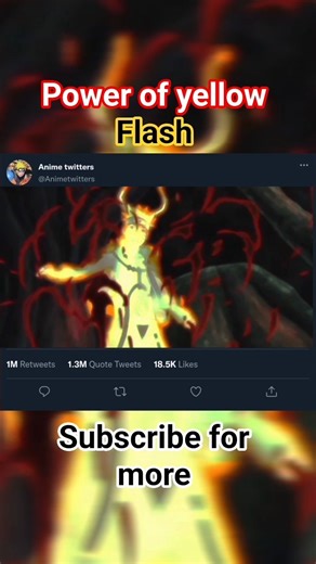 power of yellow flash #naruto #shorts #ytshorts