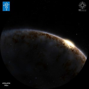 Zoom out from the Sun to the Milky Way (fulldome)