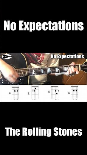 No Expectations The Rolling Stones Guitar Chords #Shorts