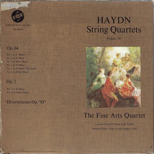 Haydn, The Fine Arts Quartet - String Quartets Volume IX