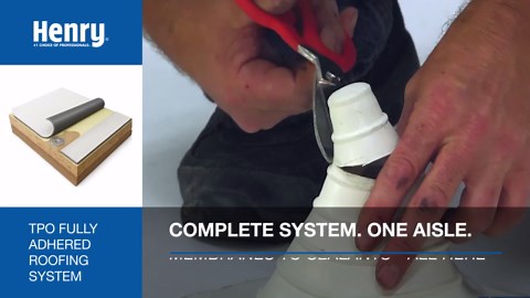 Henry Single-Ply Roofing Closed-Cell Rigid Foam Polyiso Insulation 1.75 in. x 4 ft. x 8 ft. (32 sq. ft.) HE1622436