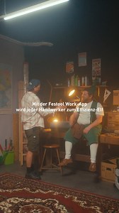 76K views · 130 reactions | Wir haben die KI nach einem witzigen Werbevideo für unsere Work App gefragt - und das kam dabei heraus!  Unsere Festool Work App unterstützt Dich mit vielen nützlichen Funktionen wie die Registrierung Deiner Maschine, Erklärvideos und Standortbestimmung der letzten Position Deines Werkzeugs. Werde auch Du zum Effizienz-Elf und lade Dir gleich die Work App runter!  www.festool.de/app | Festool | Facebook