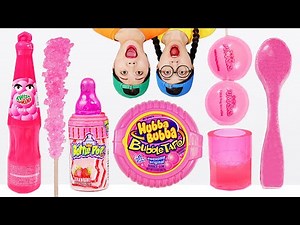 Pink Food Chocolate Spoon Jelly Mukbang DONA
