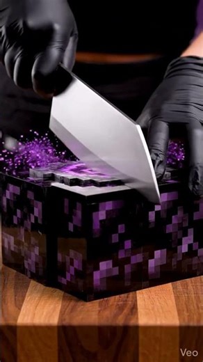 Cutting a Minecraft Enchanting Table in Half | Satisfying ASMR