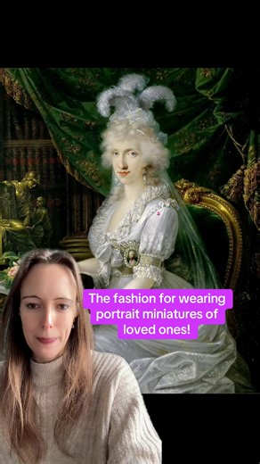 Learn about the 18th-century fashion for wearing portrait miniatures of loved ones as jewellery! #history #historyfacts #portraitminiature #18thcentury #historywithamy | History with Amy