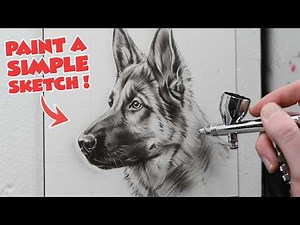 Learn to PAINT an EASY Airbrush Sketch!
