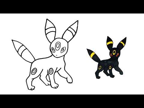 How To Draw Umbreon Pokemon Step By Step Easy Drawing Tutorial For Beginners