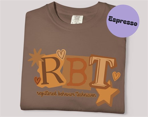 Y2k Ransom Note RBT Comfort Colors Shirt, Shades of Brown Behavior Therapy Tee, Registered Behavior Technician Tee, Mental Health, RBT Gift - Etsy