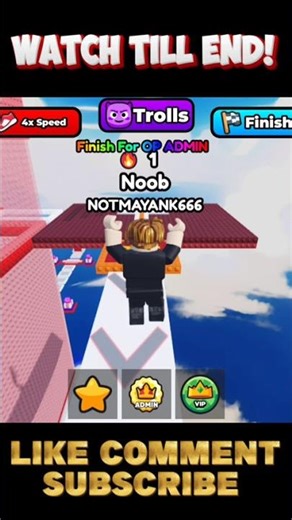 bacon play Cheap Admin Troll Tower pt1 😱 #roblox #gaming #shorts