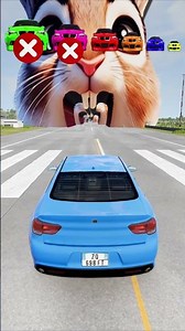 Big and Small Car vs Jinu Half Demo Saja - BeamNG.Drive