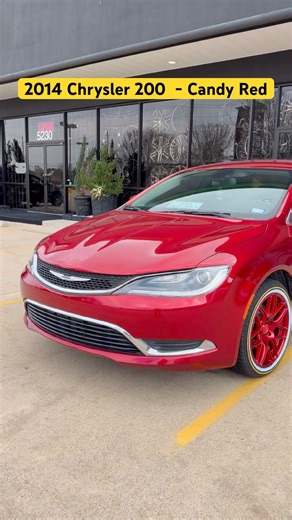 2014 Chrysler 200 - Candy Red - Vogue Tires #customwheel #exoticcars #chrysler #vogue