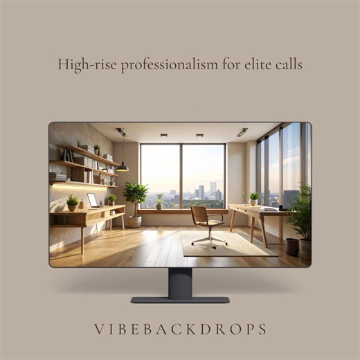 4K Virtual Background | Modern City Skyline Office | Industrial Loft Studio Backdrop | Professional Zoom Meeting | Luxury Urban Workspace - Etsy