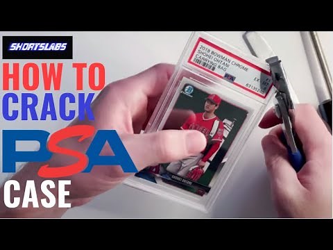 How to Crack Open a PSA Graded Sports Card Case in 5 Minutes (2021)