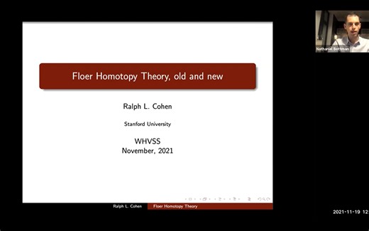 Ralph Cohen：Floer homotopy theory, new and old