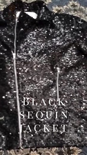 Luxury Black Sequin Jacket for Men and Women - Etsy