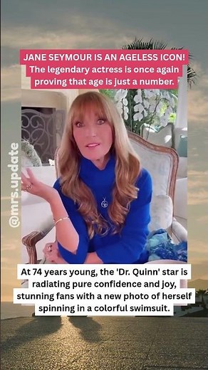 At 74, Jane Seymour STUNS in Colorful New Swimsuit Photo! #JaneSeymour #AgelessBeauty