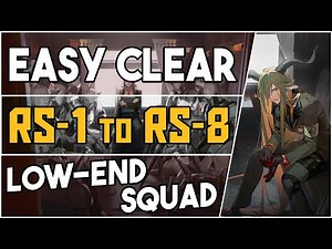 All RS stages | RS-1 to RS-8 | Low End Squad |【Arknights】