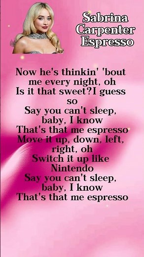 Sabrina Carpenter - Espresso (Lyrics)🎧🎤