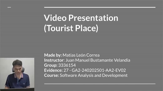 Video Presentation (Tourist Place)