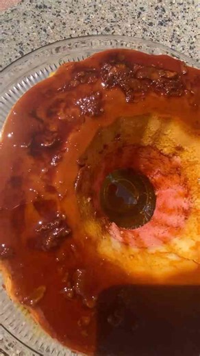 Homemade strawberry flan cake creamy and irresistible