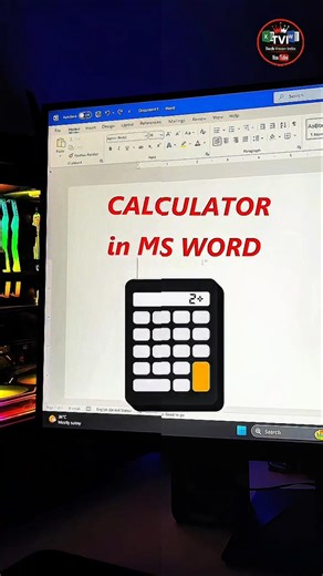 MS Word Ka Secret Calculator Feature 😱 | Aaj Hi Seekho #computerlearning #tipsandtricks #tips