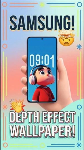 How to apply depth effects wallpaper on samsung. #m56 #smartphone #samsung #smallbusiness #wallpaper