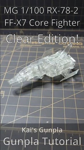 (Gundam Stop Motion Animation) 1/100 RX-78-2 Core Fighter Build #gunplabuilder #gunplacustom #gunpla