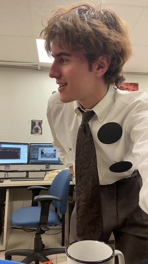 Jim Halpert 3 Hole Punch Version Costume | The Office Fan Cosplay