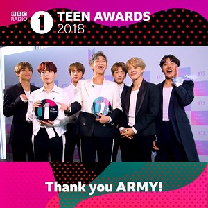 23K views · 449 reactions | Not one, but two #R1TeenAwards for BTS!  | BBC Radio 1 | Facebook