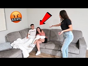 CUDDLING WITH MY GIRLFRIENDS BEST FRIEND IN FRONT OF HER!! **GETS HEATED**