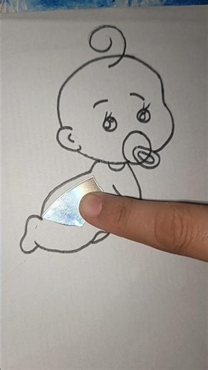 easy drawing#easy baby sketching# trending #short feed#viralvideo