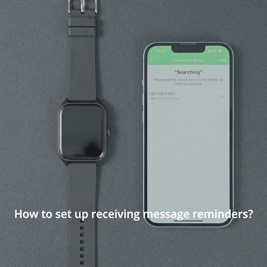 How to set up receiving message reminders on the watch QX5?#lifebee #smartwatches #smartwatch #apple #android #tech #sportwatch