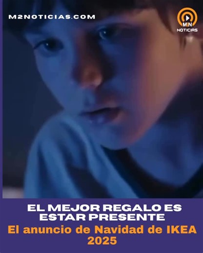 M2 Noticias on Instagram: "IKEA presenta su campaña navideña 2025 con un emotivo spot ideado por McCann España y dirigido por Alauda Ruiz de Azúa. Bajo el lema “El mejor regalo es estar presente”, la pieza invita a cuidar la atención que prestamos a quienes nos rodean y a regalar tiempo de calidad como el gesto más valioso de la temporada. #ikea #regalo #navidad"