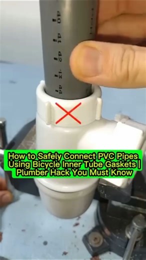How to Safely Connect PVC Pipes Using Bicycle Inner Tube Gaskets | Plumber Hack You Must Know