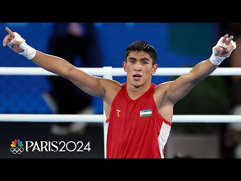 Uzbekistan's welterweight Asadkhuja Muydinkhujaev wins boxing gold at Paris Olympics | NBC Sports