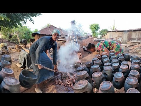 AFRICAN TRADITIONAL POT & LOCAL POT MAKERS !! | MAKERS OF CLAY POT #clay #claypot
