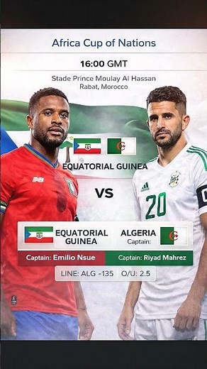 Equatorial Guinea 1-3 Algeria FT | Z Belaïd - 19' | Stade Prince Moulay Al Hassan Rabat, Morocco