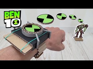 Ben 10 - Omnitrix Cardboard Shooter Toy DIY｜FUNNY CARDBOARD CRAFT IDEAS TO TRY