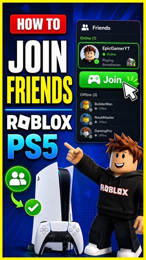 How To Join Friends On Roblox PS5