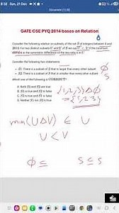 Discrete Mathematics: GATE CSE PYQ 2014 based on Relation #AKTU #Exam #GATE #NET