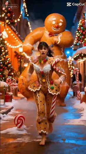 Run I’m the gingerbread man