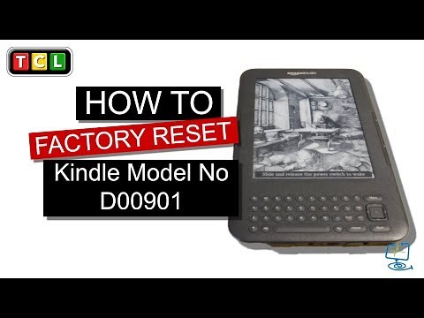 Factory reset Kindle model No D00901