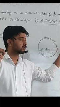 how to find displacement on a circular path in 1 min 🔥| Class 9 Chapter 1 Motion #science #motion