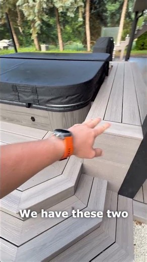 Built-In Hot Tub Deck Ideas | Fiberon Composite Deck with Hidden Service Access