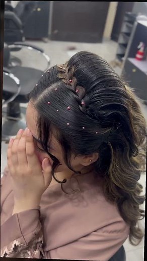 Arabic Hairstyle Final Look ✨ #Shorts