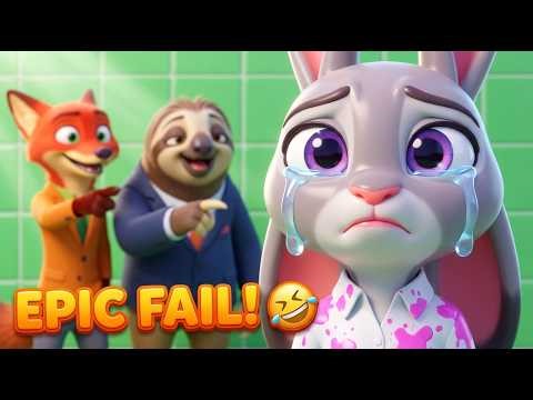 OMG! The Zootopia Chase Game Turns Chaotic… Until This Happened! 🤣🏃‍♂️ | Zootopia 2 Funny Animation