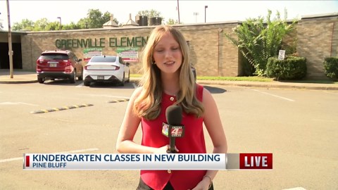 Pine Bluff kindergarten classes held in one building for the first time this year