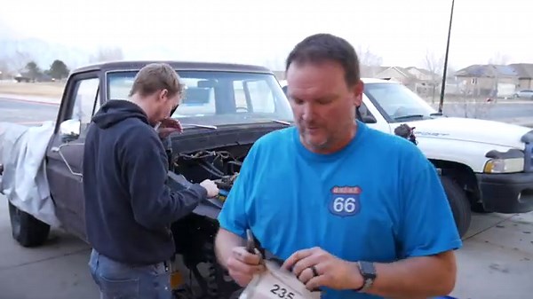 1979 Ford F250 Reassembly of engine bay for #midnightmaroon